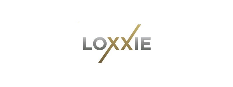 Logo of Loxxie Hair, featuring a modern design with elegant typography and a hair-related graphic element.