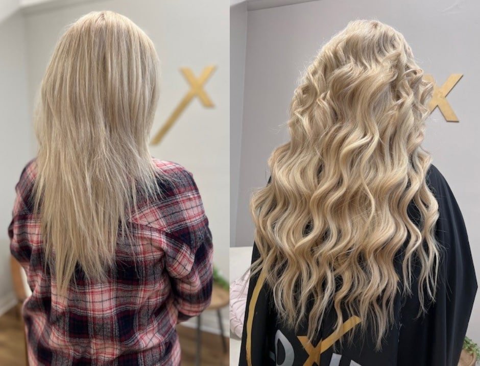 Stunning hair transformation before and after
